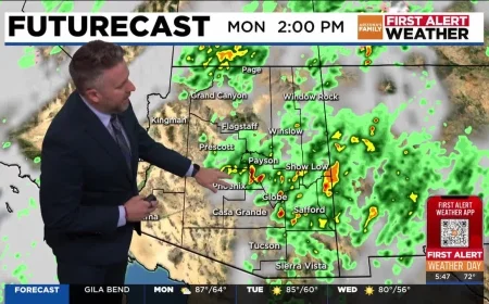 Phoenix Weather Today: Sunshine Returns After Monday’s Flash-Flood Scare