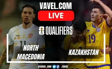North Macedonia vs Kazakhstan Live: Thrilling Equalizer as Macedonians Level the Score 1-1