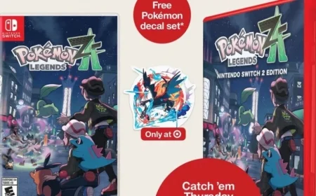 Get a Free Bonus Decal Set with Your Purchase of Pokémon Legends Z-A at Target
