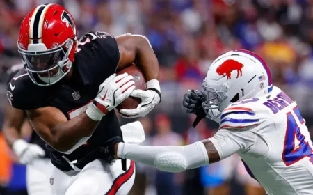 Falcons RB Bijan Robinson Achieves Career-High 81-Yard Touchdown Run Against Bills