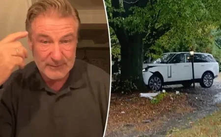Alec Baldwin Reacts to Wife Hilaria’s Car Crash into a Tree Assures Fans He Is Fine