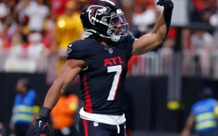 Bijan Robinson Shines with 81-Yard Touchdown Run Elevating Falcons Legacy Against Buffalo