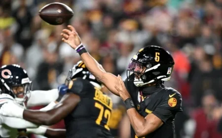 Commanders Break Through with First Score, Now Trail 13-7