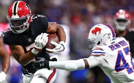 Bijan Robinson Powers Falcons to Victory Over Bills on Monday Night Football