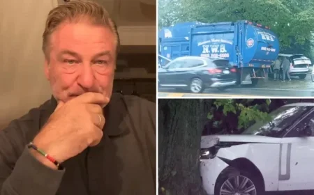 Alec Baldwin Blames Massive Garbage Truck and Large Tree for Damaging Wife Hilaria’s Car in the Hamptons