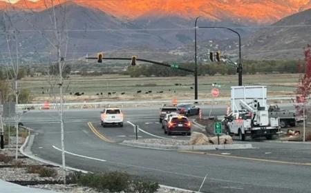 UDOT enhances safety by installing new traffic light at Coyote Ridge intersection in Heber