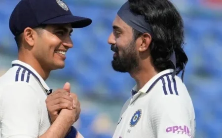 Rahul’s Unbeaten 58 Leads India to Dominant 7-Wicket Victory Over West Indies for Test Series Sweep