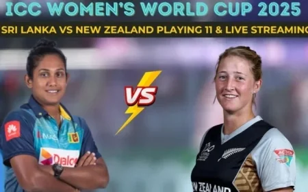 ICC Women’s World Cup 2025: Sri Lanka vs New Zealand Playing XI, Live Streaming Details and Match Time