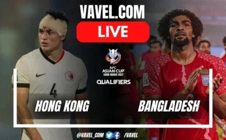 Live Score Updates: Hong Kong Leading 1-0 Against Bangladesh at Halftime