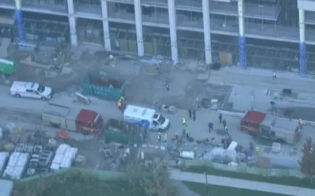 North York Construction Site Natural Gas Fire Injures Six: Urgent Medical Response Needed