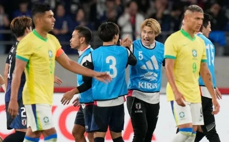 Japan stages thrilling comeback in Tokyo defeating Brazil for historic victory
