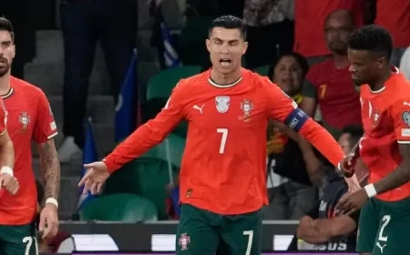 Portugal’s Ronaldo Breaks Goalscoring Record in World Cup Qualifiers