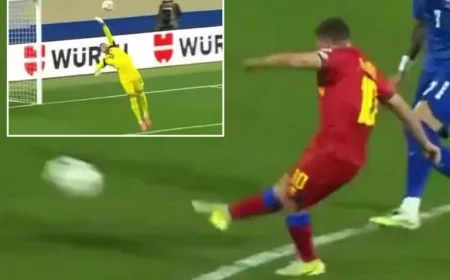 Andorra Star Stuns Prem Keeper with Incredible Halfway Line Goal Against Minnows