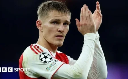 Arsenal Midfielder Martin Odegaard Sidelined Until Mid-November Due to Knee Injury
