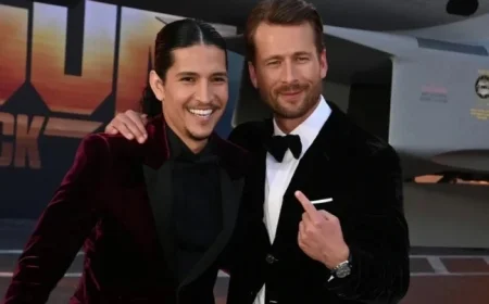 Glen Powell Gets Hilariously Pranked by Top Gun Co-Star at the Airport