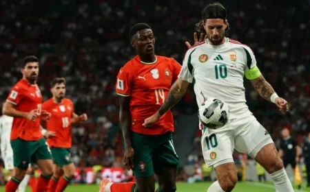 Futbol Thriller: Szoboszai Dominik’s Last-Minute Goal Secures Draw for Hungary in Portugal