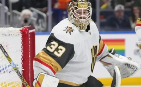 Adin Hill Exits Match Against Calgary Flames Due to Injury