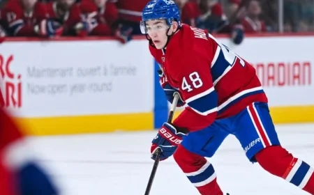 Lane Hutson Signs an 8-Year 70.8 Million Contract with the Montreal Canadiens