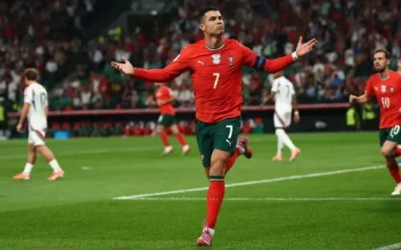 Ronaldo Scores Twice While Szoboszlai Nets Last-Minute Equalizer in Portugal Thrilling Match