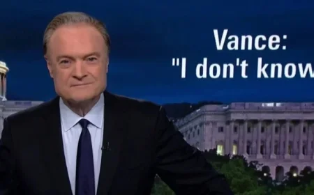 Lawrence Questions if Trump’s ‘Czar’ Tom Homan Received $50K from FBI as JD Vance Responds with Uncertainty