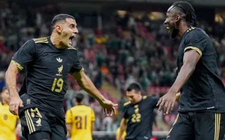 Germán Berterame Scores First Goal for Mexico at the Iconic Mexican Stadium