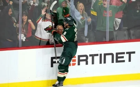 Zeev Buium Scores Debut NHL Goal in Wild’s 7-4 Defeat to Blue Jackets