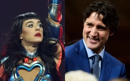 Katy Perry hints at Justin Trudeau kiss during London concert with intriguing remark