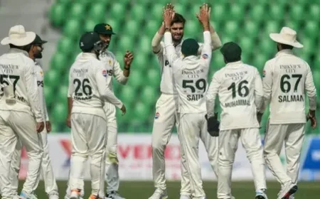 Day 4 Thrilling Victory Afridi and Noman Dominate with 8 Wickets in Pakistan’s 93-Run Triumph