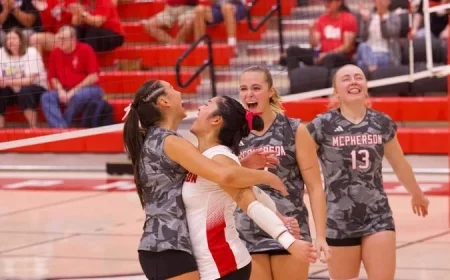 McPherson Triumphs Over No. 5 Oklahoma Wesleyan in Four-Set Showdown