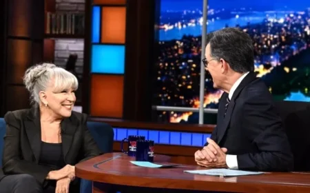 Bette Midler Dazzles Stephen Colbert With Bold Performance in Trump Satire Showdown
