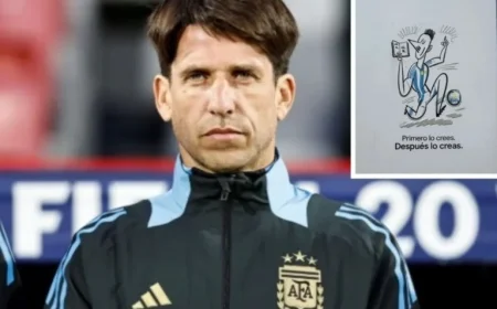 Diego Placente Surprises U20 National Team Players with Special Notebooks Ahead of World Cup Semifinal Against Colombia