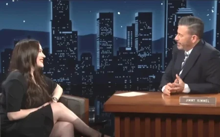 Kat Dennings Reveals to Kimmel How Childhood Bedwetting Role Paved the Way for Her First Date