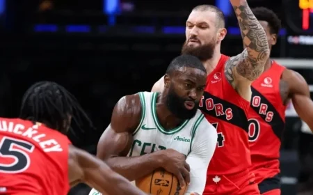 Jaylen Brown Suffers Hamstring Tightness Exits Boston Celtics Preseason Game Against Raptors