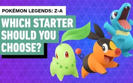 Discover the Best Starter Choice in Pokemon Legends Z-A Adventures