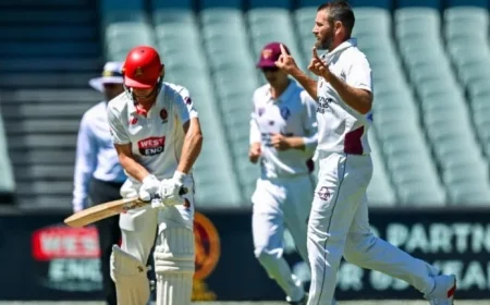 Neser Shines with Four Wickets Enhancing Ashes Prospects Against South Australia