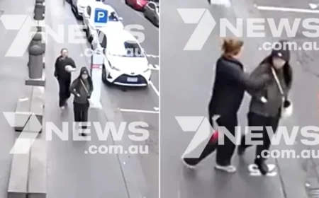 Shocking Video Surfaces of Chef Stabbing Incident in Melbourne CBD While Heading to Work