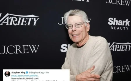 Stephen King offers a concise 11-word review of The Running Man