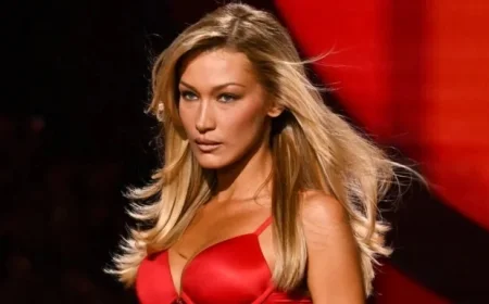Bella Hadid Stuns in Red-Hot Lingerie and Flaunts Toned Abs at the 2025 Victoria’s Secret Fashion Show