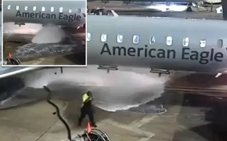 Dramatic Footage Captures Texas Airport Worker Struggling with Out-of-Control Fuel Hose, Spilling Flammable Liquid Everywhere