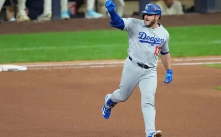 Muncy Hits Record 14th Playoff Home Run for Dodgers