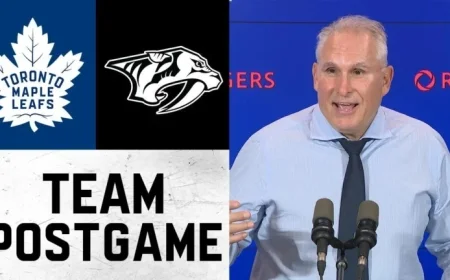 Maple Leafs Post-Game Media Session After Exciting October 14 Match Against Nashville Predators