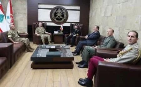 Army Chief Welcomes UK Defense Senior Advisor to Middle East and UN’s Plasschaert for Strategic Discussions