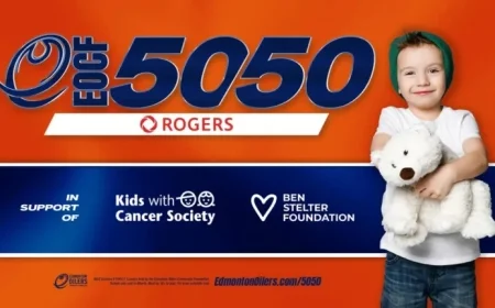 Oilers 50/50 Fundraiser Aids Kids and Families Battling Cancer