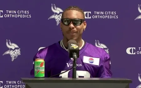 Justin Jefferson Pulls Hilarious Prank on Vikings GM Kwesi Adofo-Mensah with Fake Photo Shoot