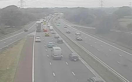 M6 Traffic Chaos Causes 90 Minute Delays Following Two-Car Crash