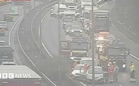 M6 Traffic Returns to Normal in Wigan Following Four-Vehicle Collision