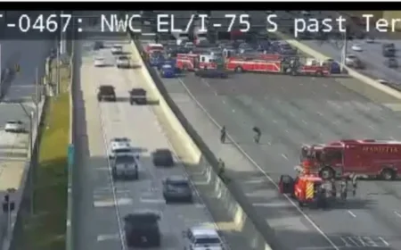 Watch Live: Bomb Threat Halts Traffic on I-75 in Cobb County