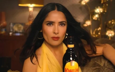 Salma Hayek Pinault Shines in Exclusive Kahlúa Dunkin’ Liqueur Ad Campaign