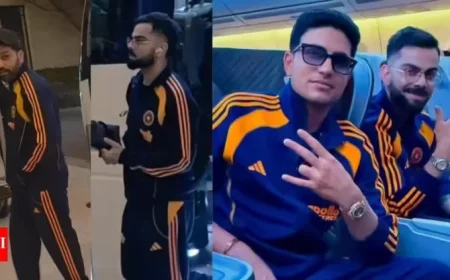 Virat Kohli Rohit Sharma and Team India Finally Land in Perth After Flight Delays for ODIs Against Australia Watch Now