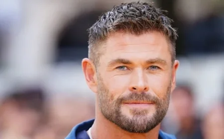 Chris Hemsworth Mirrors His Handsome Dad in First Glimpse of A Road Trip to Remember